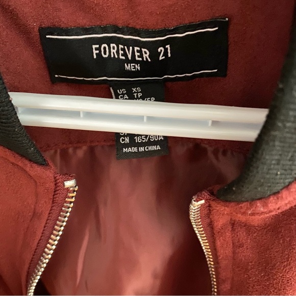 Burgundy Bomber Jacket - Picture 6 of 6